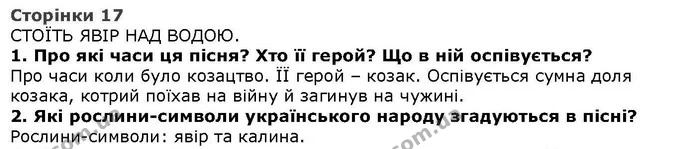 Стор. 17 — 1-2 — ГДЗ Літературне читання 4 клас Савченко — ГДЗ Літературне читання 4 клас Савченко
