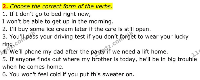 2. Choose the correct form of the verbs. — ГДЗ Англійська мова 8 клас Стайрінг (Prepare)