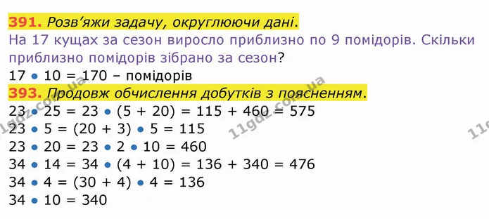 391. Розв’яжи задачу, округлюючи дані. — ГДЗ Математика 4 клас Заїка