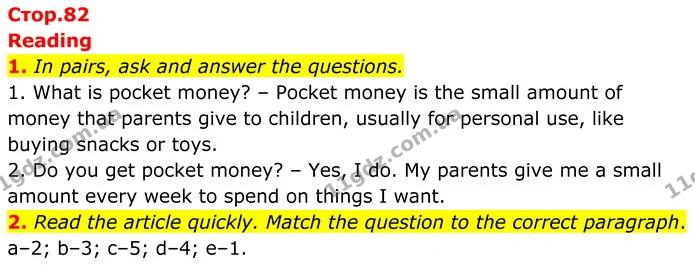 1. In pairs, ask and answer the questions. — ГДЗ Англійська мова 7 клас Коста