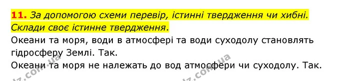 11. За допомогою схеми перевір, істинні твердження чи хибні. Склади своє істинне твердження. — ГДЗ Математика 3 клас Логачевська 1-2 ч.