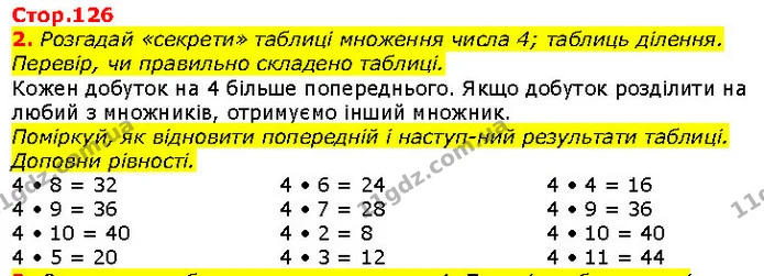 2. Розгадай «секрети» таблиці множення числа 4; таблиць ділення. Перевір, чи правильно складено таблиці. — ГДЗ Математика 2 клас Скворцова