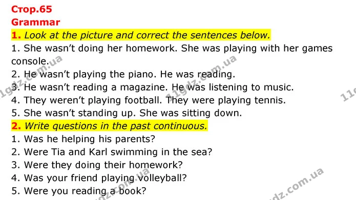 1. Look at the picture and correct the sentences below. — ГДЗ робочий зошит Англійська мова 6 клас Prepare