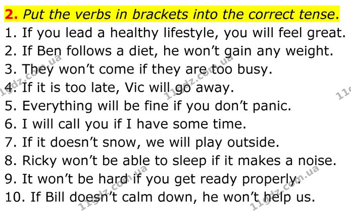 2. Put the verbs in brackets into the correct tense. — ГДЗ граматика Англійська мова 8 клас Карпюк