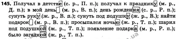 145 — ГДЗ Русский язык 4 класс Сильнова, Каневская 2015