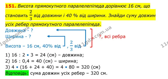 151 — ГДЗ Математика 6 клас Істер 2023 1-2 ч.