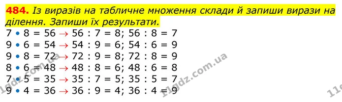 484. Довжина якого відрізка дорівнює периметру трикутника АВС? — ГДЗ Математика 3 клас Заїка 1-2 ч.