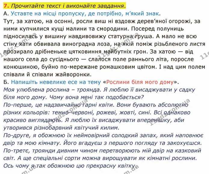 7. Прочитайте текст і виконайте завдання. — ГДЗ Українська мова 5 клас Авраменко 2022