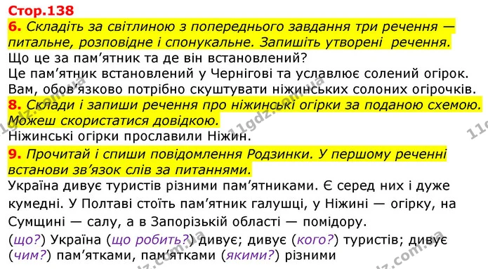 6. Складіть за світлиною з попереднього завдання три речення — питальне, розповідне і спонукальне. Запишіть утворені речення. — ГДЗ Українська мова 3 клас Пономарьова 2020