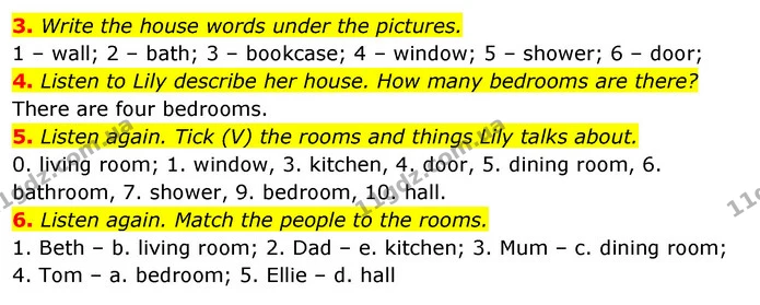 2. Complete the table. Use words from Exercise 1. — ГДЗ Робочий зошит Англійська мова 5 клас Коста (prepare 5)