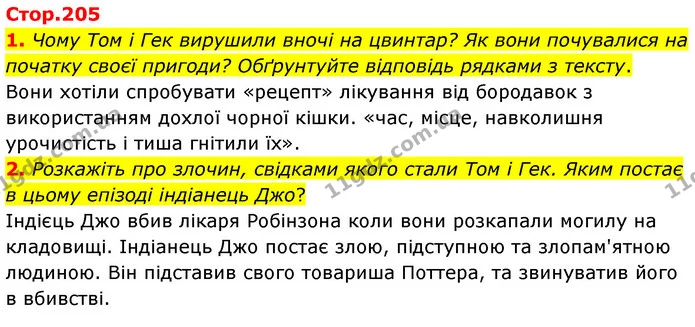 1. Чому Том і Гек вирушили вночі на цвинтар? Як вони почувалися на початку своєї пригоди? Обґрунтуйте відповідь рядками з тексту. — ГДЗ Зарубіжна література 5 клас Волощук 2022