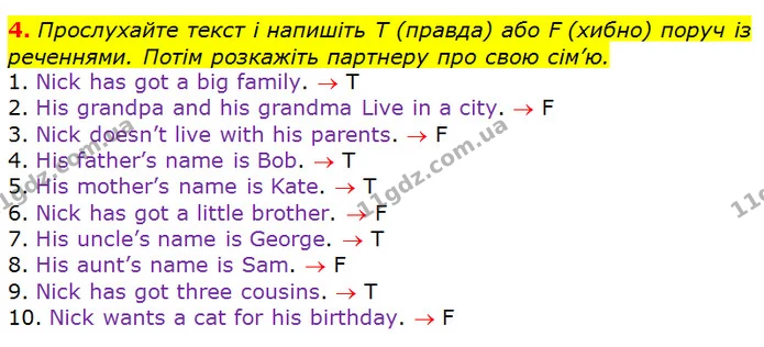 4 — ГДЗ Зошит Англійська мова 3 клас Карпюк — ГДЗ Зошит Англійська мова 3 клас Карпюк