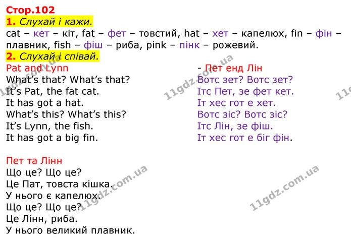 1. Слухай і кажи. — ГДЗ Англійська мова 2 клас Мітчелл
