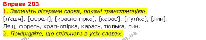 1. Запишіть літерами слова, подані транскрипцією. — ГДЗ Українська мова 5 клас Літвінова