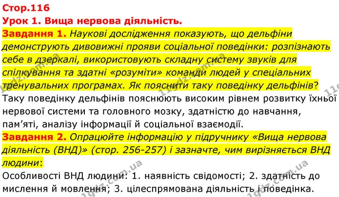 Стор. 116 — 1-2 — ГДЗ Робочий зошит біологія 8 клас Мирна — ГДЗ Робочий зошит біологія 8 клас Мирна