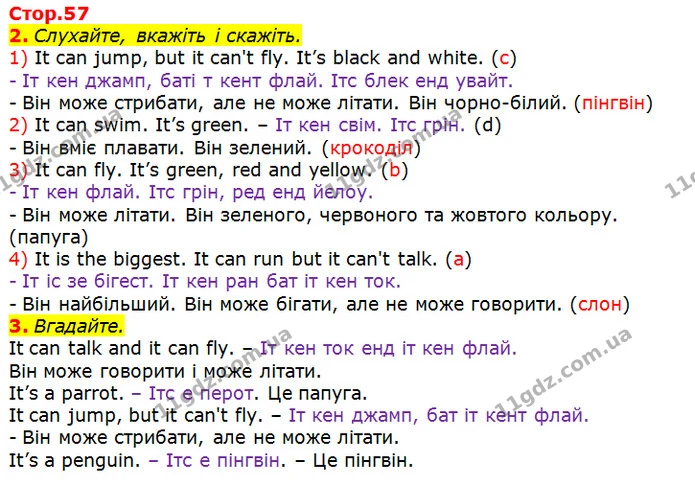 2. Слухайте, вкажіть і скажіть. — ГДЗ Англійська мова 2 клас Мітчелл