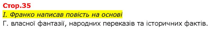І. Франко написав повість на основі — ГДЗ Українська література 7 клас Авраменко