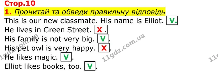 1. Прочитай та обведи правильну відповідь — ГДЗ Зошит Англійська мова 3 клас Карпюк
