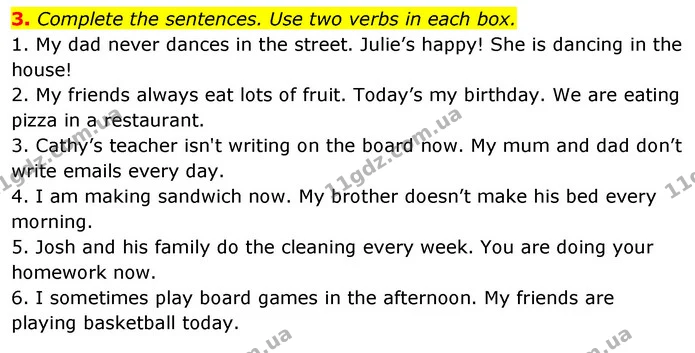 2. Correct the sentences — ГДЗ Робочий зошит Англійська мова 5 клас Коста (prepare 5)