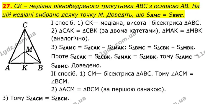27 — ГДЗ Геометрія 8 клас Істер