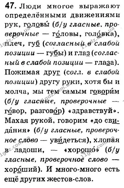 47 — ГДЗ Русский язык 4 класс Сильнова, Каневская 2015