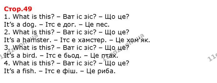 1. What is this? – Ват іс зіс? – Що це? — Решебник English 1 клас Карпюк 2018