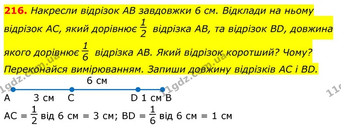 216. Склади й розв’яжи задачу за невикористаним коротким записом з попередньої вправи. — ГДЗ Математика 3 клас Заїка 1-2 ч.