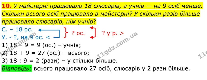 10 — ГДЗ Математика 3 клас Листопад 1-2 ч.