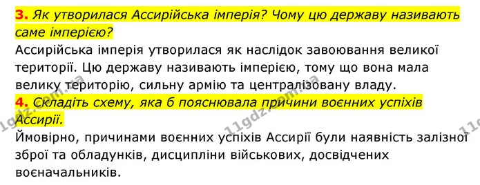 3. Як утворилася Ассирійська імперія? Чому цю державу називають саме імперією? — ГДЗ Історія України 6 клас Гісем