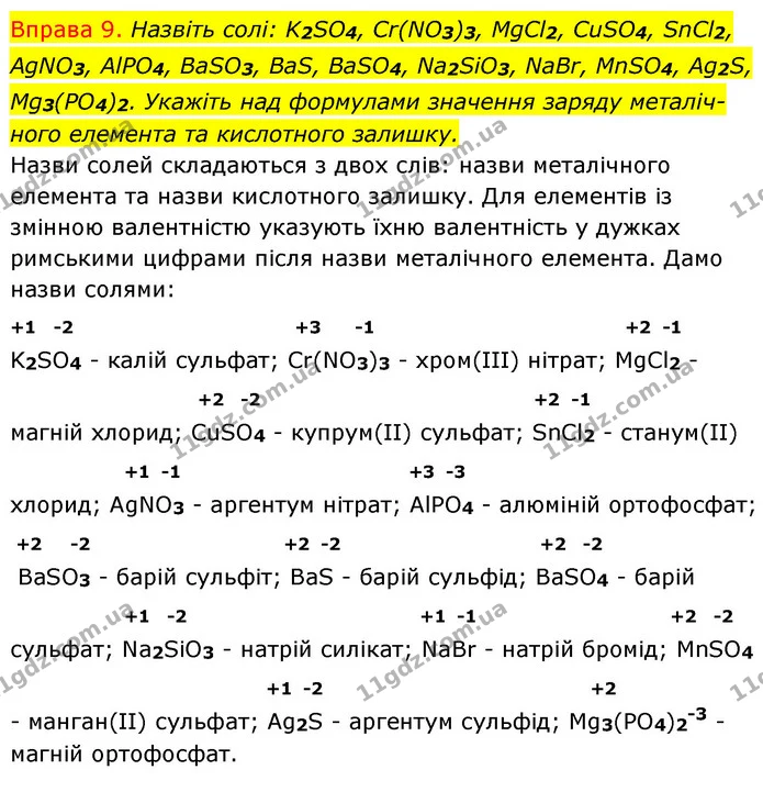 §26 Впр.9 — ГДЗ Хімія 8 клас Григорович 2021 — ГДЗ Хімія 8 клас Григорович 2021