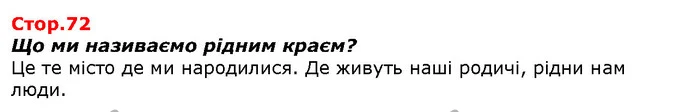 Що ми називаємо рідним краєм? — ГДЗ Я досліджую світ 1 клас Гільберг
