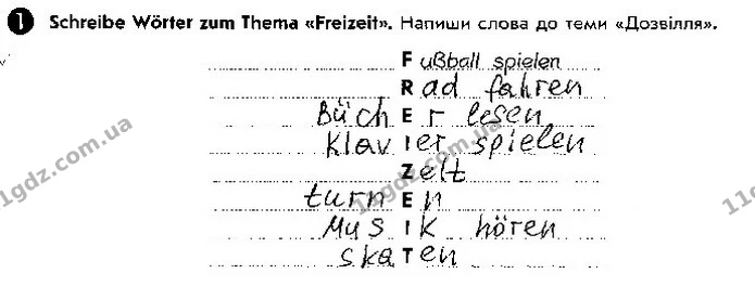 Стор. 71 — 1 — ГДЗ зошит Німецька мова 5 клас Сотникова 2018 — ГДЗ зошит Німецька мова 5 клас Сотникова 2018