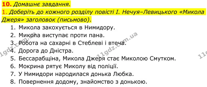 Стор. 151 — Стр.151 (10.1) — ГДЗ Українська література 8 клас Авраменко — ГДЗ Українська література 8 клас Авраменко
