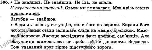306 — ГДЗ Українська мова та читання 4 клас Захарійчук 2015