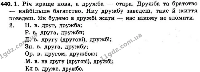 440 — ГДЗ Українська мова 4 клас Варзацька
