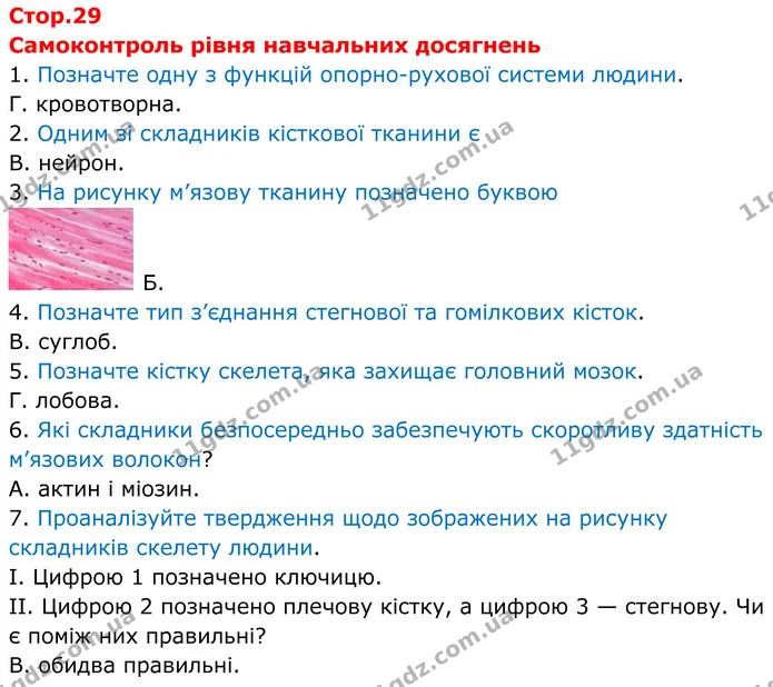 Самоконтроль рівня навчальних досягнень — ГДЗ робочий зошит Біологія 8 клас Андерсон
