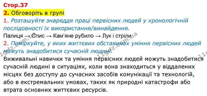 2. Обговоріть в групі — Історія України Всесвітня історія 6 клас Щупак