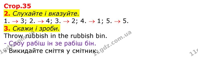 Стор. 35 — 2-3 — ГДЗ Англійська мова 3 клас Мітчелл — ГДЗ Англійська мова 3 клас Мітчелл