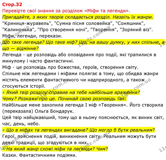 Стор. 32 — 1 — ГДЗ Українська мова та читання 4 клас Савчук — ГДЗ Українська мова та читання 4 клас Савчук