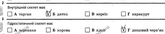 Стор. 40 — 2-3 — ГДЗ Робочий зошит Біологія 7 клас Задорожний — ГДЗ Робочий зошит Біологія 7 клас Задорожний