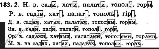 183 — ГДЗ Українська мова 4 клас Варзацька