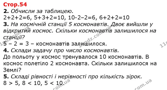 2. Обчисли за таблицею. — ГДЗ Математика 1 клас Лишенко 2018
