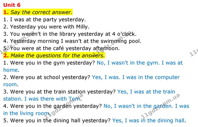 1. Say the correct answer. — ГДЗ Англійська мова 3 клас Пухта