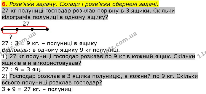 6. Розв’яжи задачу. Склади і розв’яжи обернені задачі. — ГДЗ Математика 2 клас Скворцова