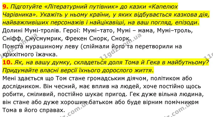 9. Підготуйте «Літературний путівник» до казки «Капелюх Чарівника». Укажіть у ньому країни, у яких відбувається казкова дія — ГДЗ Зарубіжна література 5 клас Волощук 2022