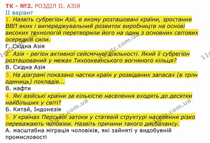 ТК2 (1-5) — ГДЗ Зошит Географія 10 клас Бойко — ГДЗ Зошит Географія 10 клас Бойко