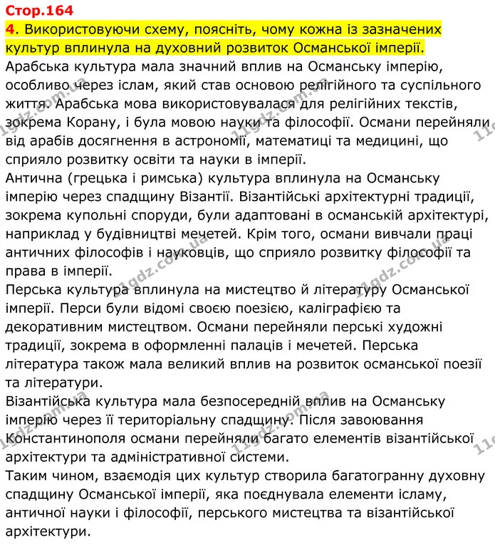 Стор. 164 — 4 — ГДЗ Всесвітня історія 7 клас Пометун 2024 — ГДЗ Всесвітня історія 7 клас Пометун 2024