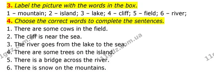 3. Label the picture with the words in the box. — ГДЗ робочий зошит Англійська мова 6 клас Prepare