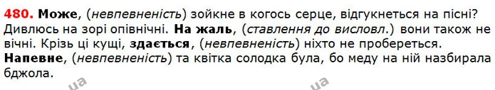 480 — ГДЗ Українська мова 5 клас Глазова 2018 — ГДЗ Українська мова 5 клас Глазова 2018