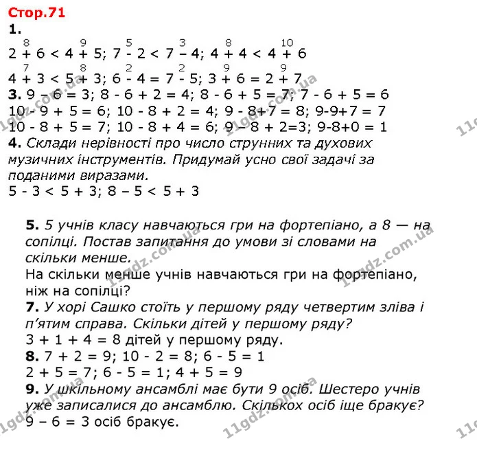 1. — ГДЗ Математика 1 клас Лишенко 2018